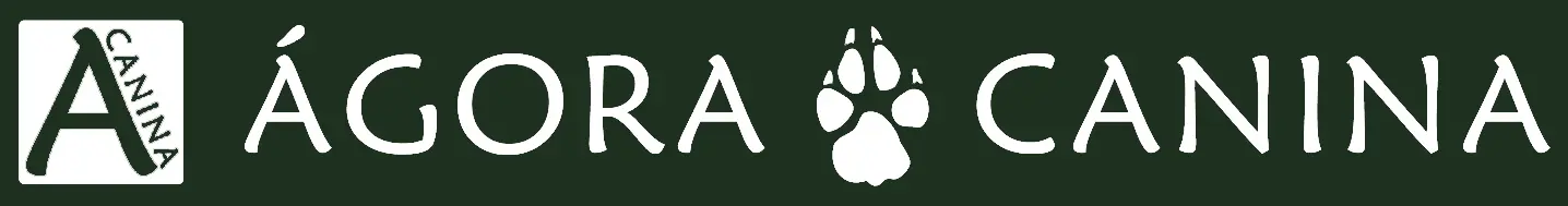 logo ágora canina banco fondo verde